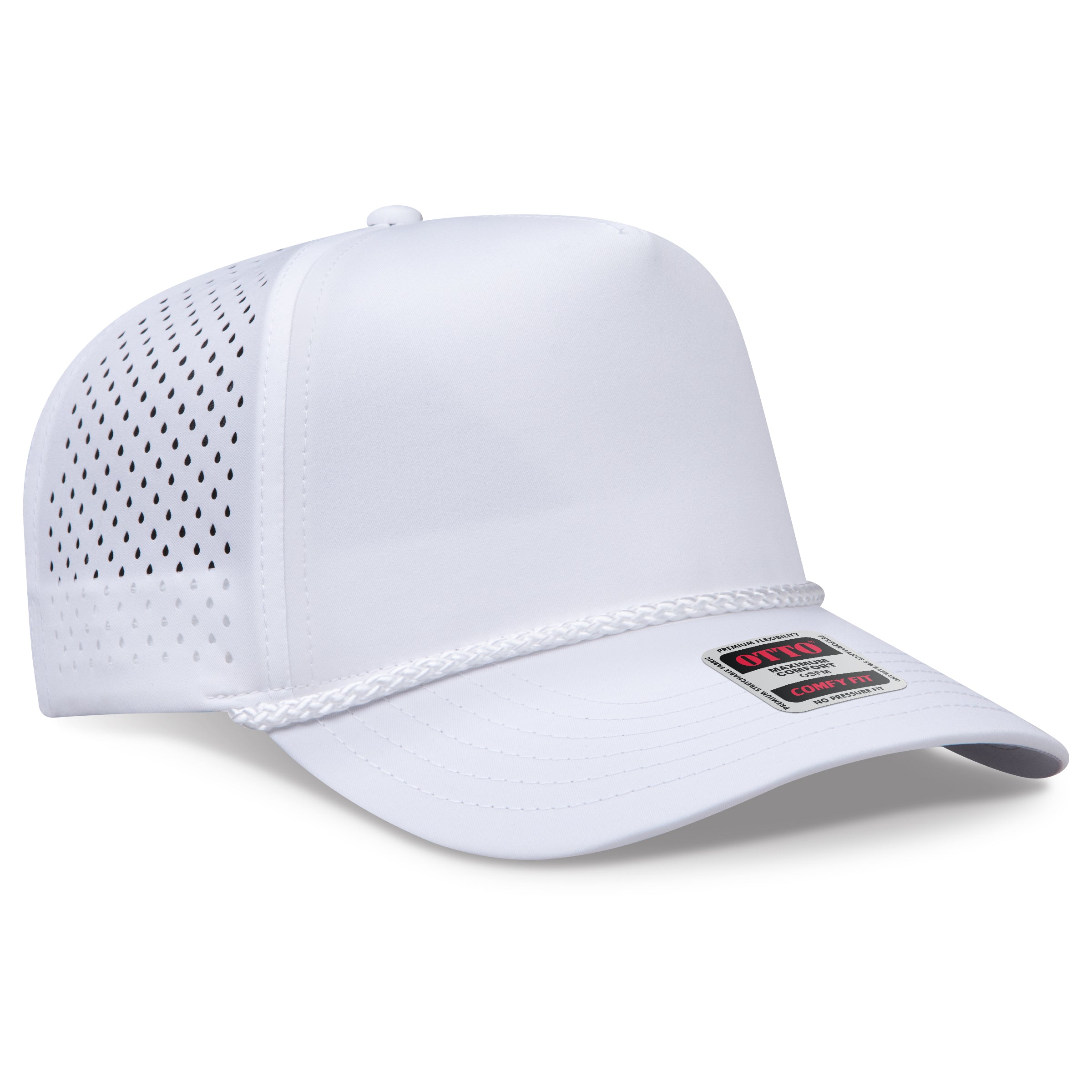 OTTO CAP® OTTO COMFY FIT® 5 Panel Mid Profile Perforated Baseball Cap