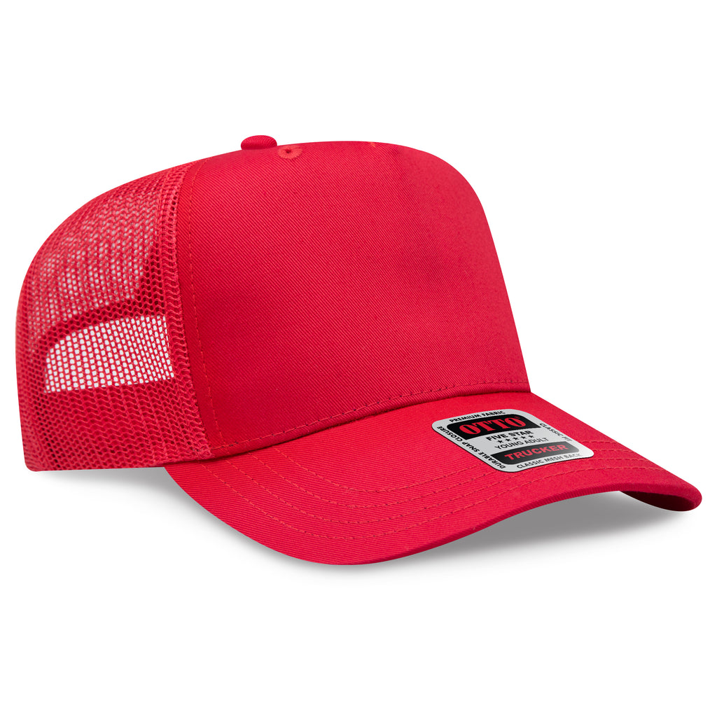 OTTO CAP® 5 Panel Mid Profile Mesh Back Trucker Hat