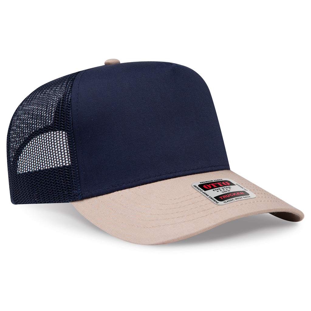 OTTO CAP® 5 Panel Mid Profile Mesh Back Trucker Hat