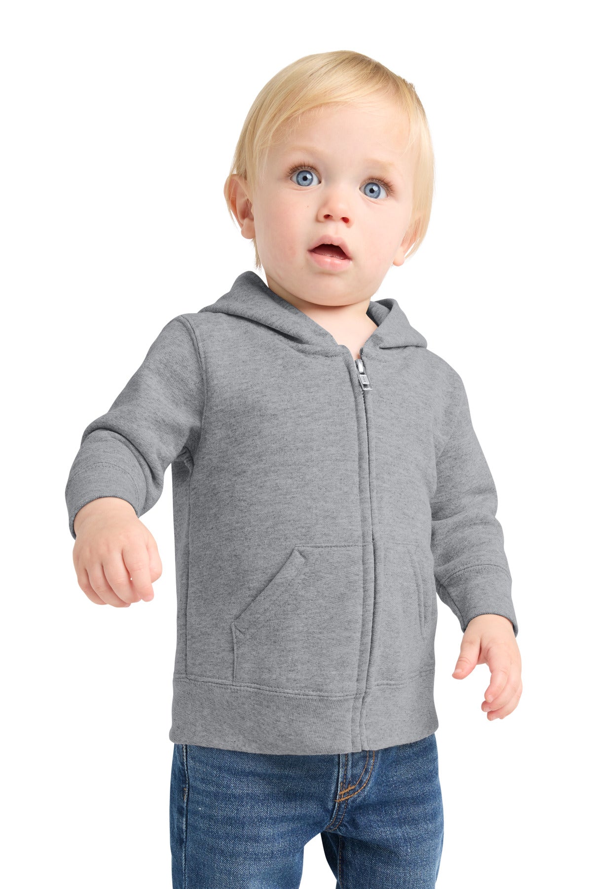 Sudadera con capucha de felpa de cremallera completa Port & Co ™ Infant Core. CAR78IZH