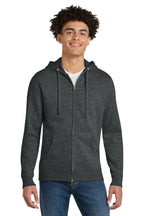 District ®  V.I.T. ™ Sudadera con capucha y cremallera completa de felpa DT6102