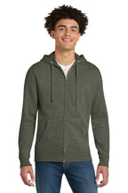 District ®  V.I.T. ™ Sudadera con capucha y cremallera completa de felpa DT6102