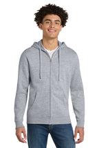 District ®  V.I.T. ™ Sudadera con capucha y cremallera completa de felpa DT6102