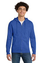District ®  V.I.T. ™ Sudadera con capucha y cremallera completa de felpa DT6102