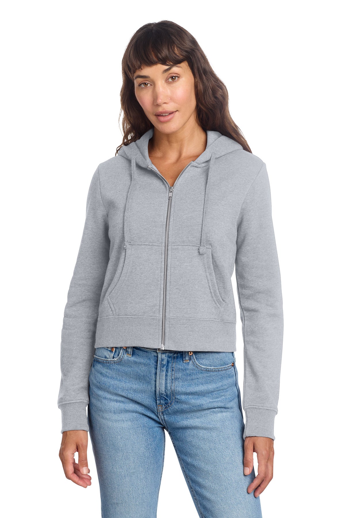 District ®  Sudadera con capucha y cremallera completa de felpa para mujer V.I.T. ™  DT6103