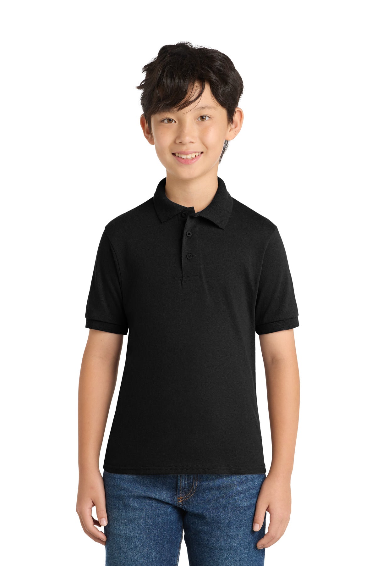 Port & Co ™  Youth Core Blend Jersey Knit Polo. KP55Y