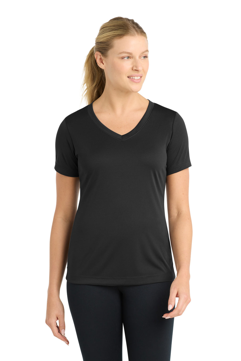 Sport-Tek ® Camiseta Competitor™ cuello en V PosiCharge ® para mujer. LST353