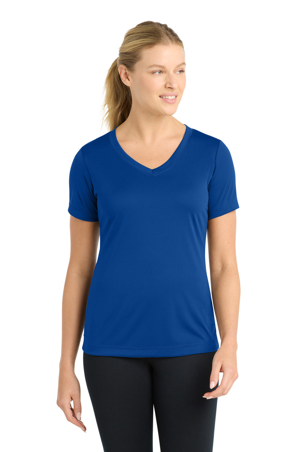 Sport-Tek ® Camiseta Competitor™ cuello en V PosiCharge ® para mujer. LST353