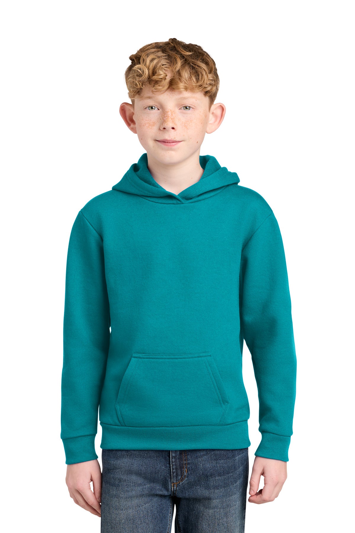 Port & Co ™  Youth Easy Fleece Pullover Hooded Sweatshirt PC68YH