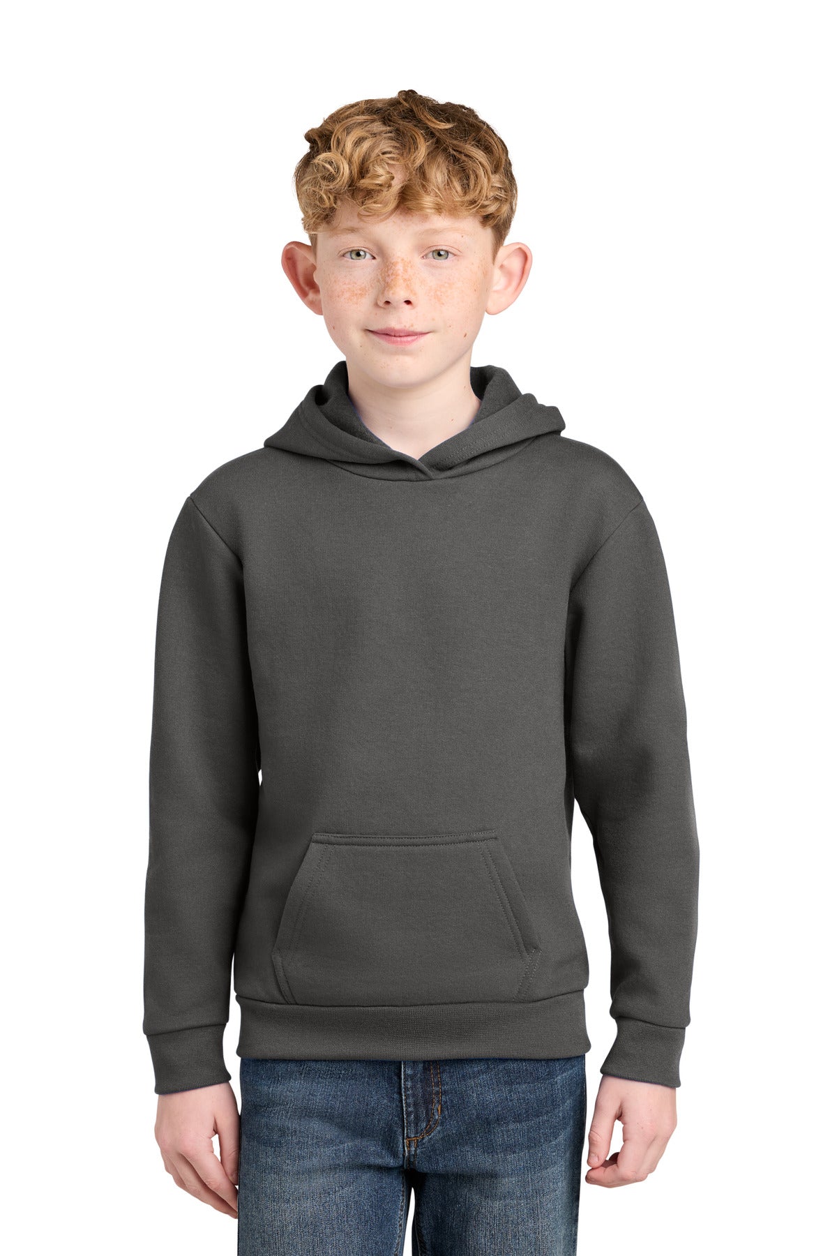Port & Co ™  Youth Easy Fleece Pullover Hooded Sweatshirt PC68YH