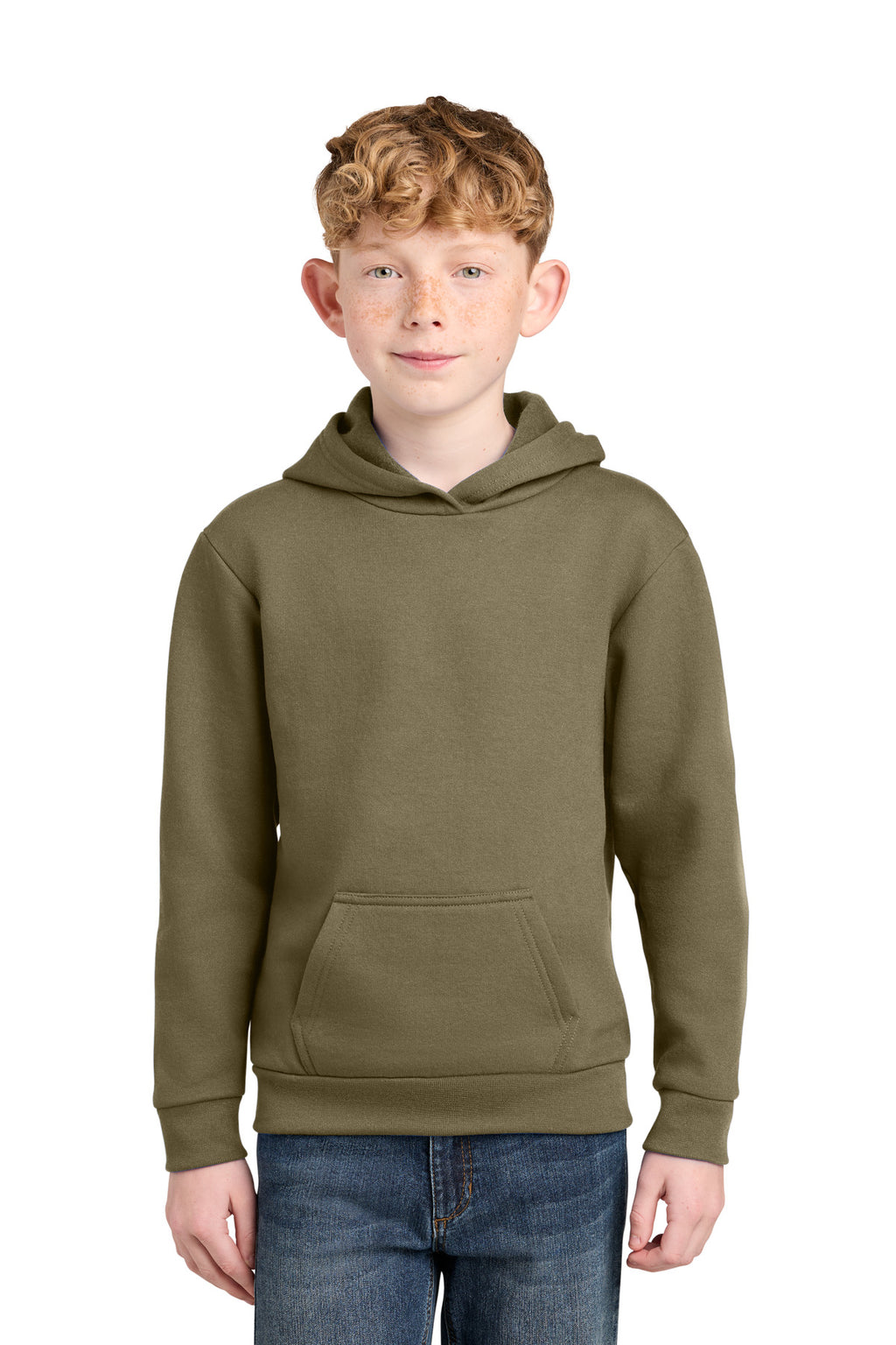Port & Co ™  Youth Easy Fleece Pullover Hooded Sweatshirt PC68YH