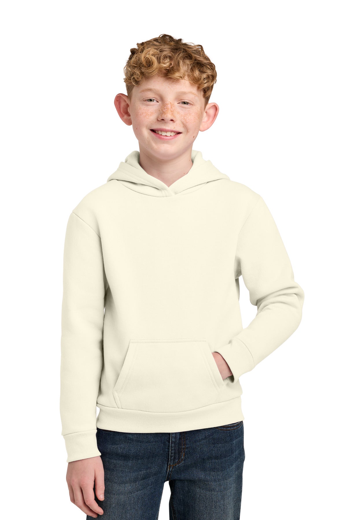 Port & Co ™  Youth Easy Fleece Pullover Hooded Sweatshirt PC68YH