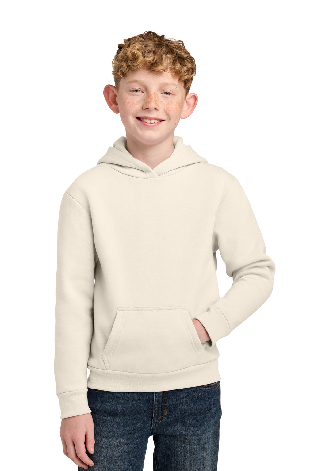 Port & Co ™  Youth Easy Fleece Pullover Hooded Sweatshirt PC68YH