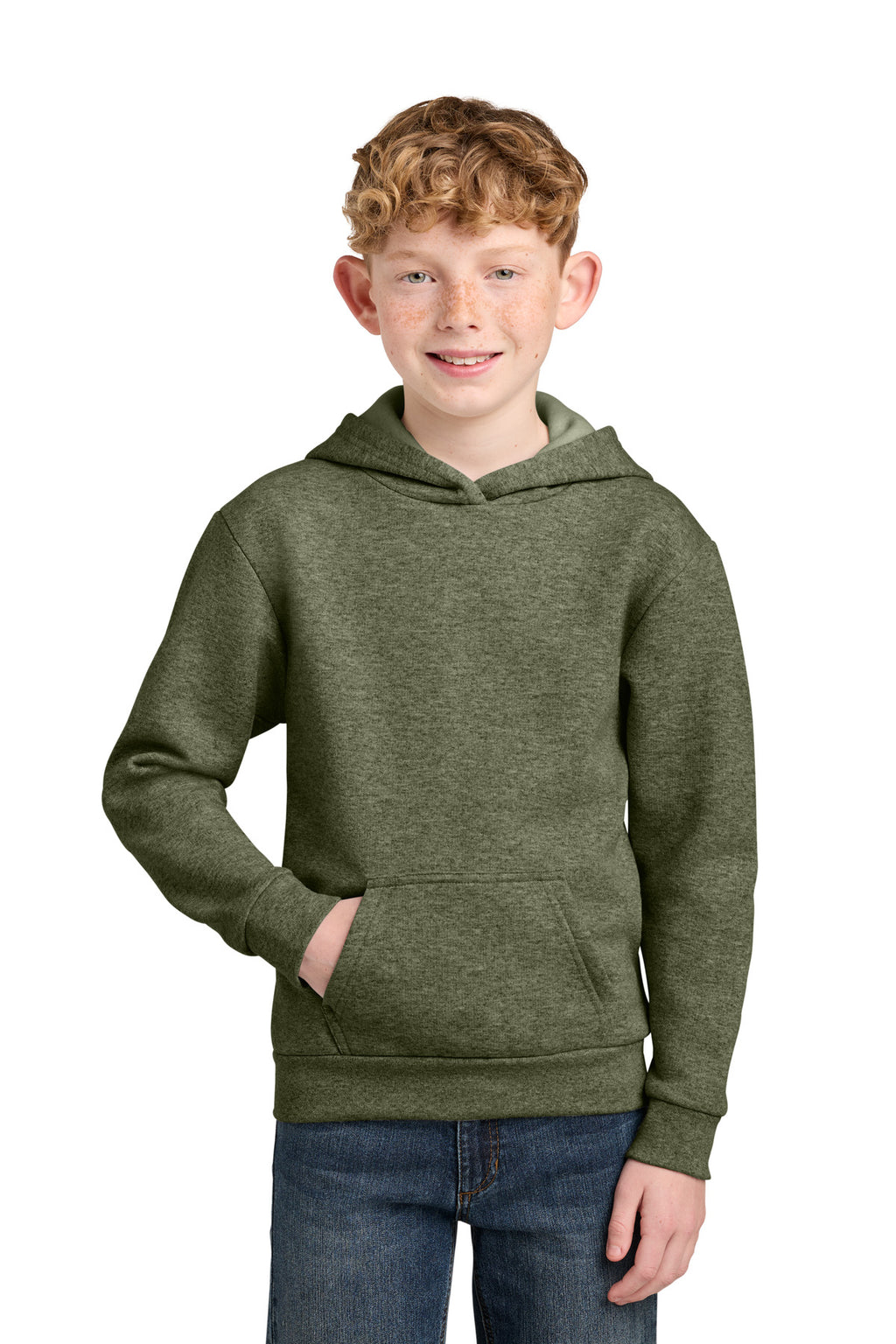 Port & Co ™  Youth Easy Fleece Pullover Hooded Sweatshirt PC68YH