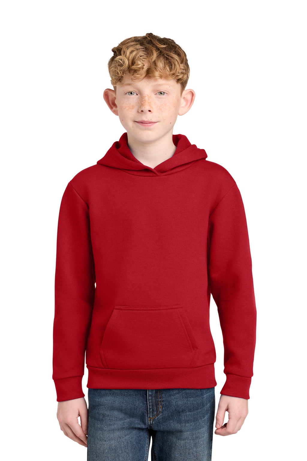 Port & Co ™  Youth Easy Fleece Pullover Hooded Sweatshirt PC68YH