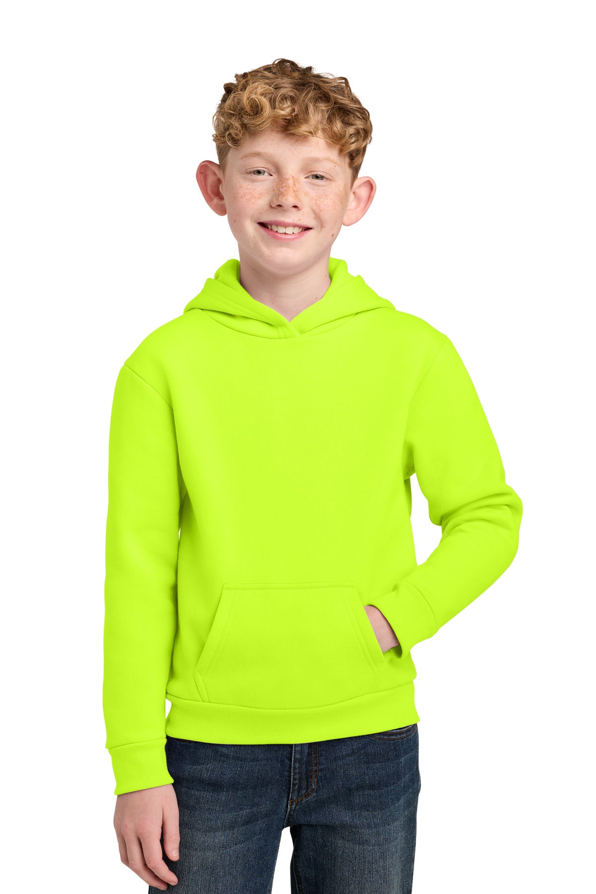 Port & Co ™  Youth Easy Fleece Pullover Hooded Sweatshirt PC68YH