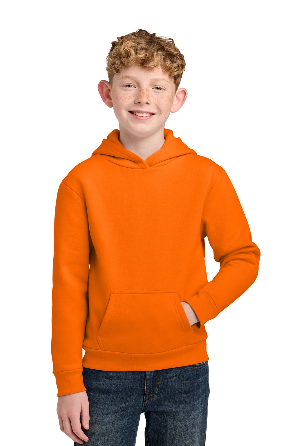 Port & Co ™  Youth Easy Fleece Pullover Hooded Sweatshirt PC68YH