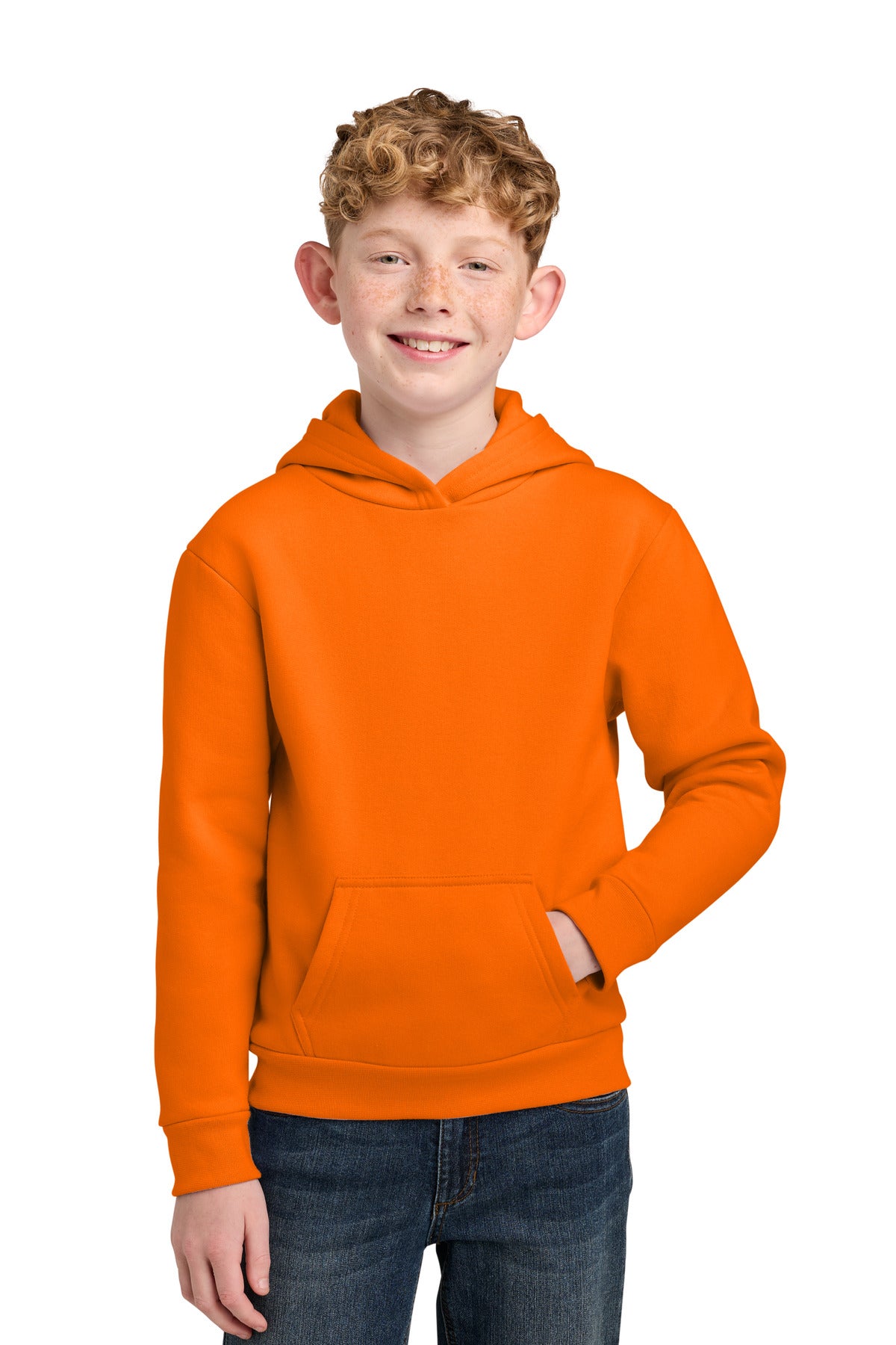 Port & Co ™  Youth Easy Fleece Pullover Hooded Sweatshirt PC68YH