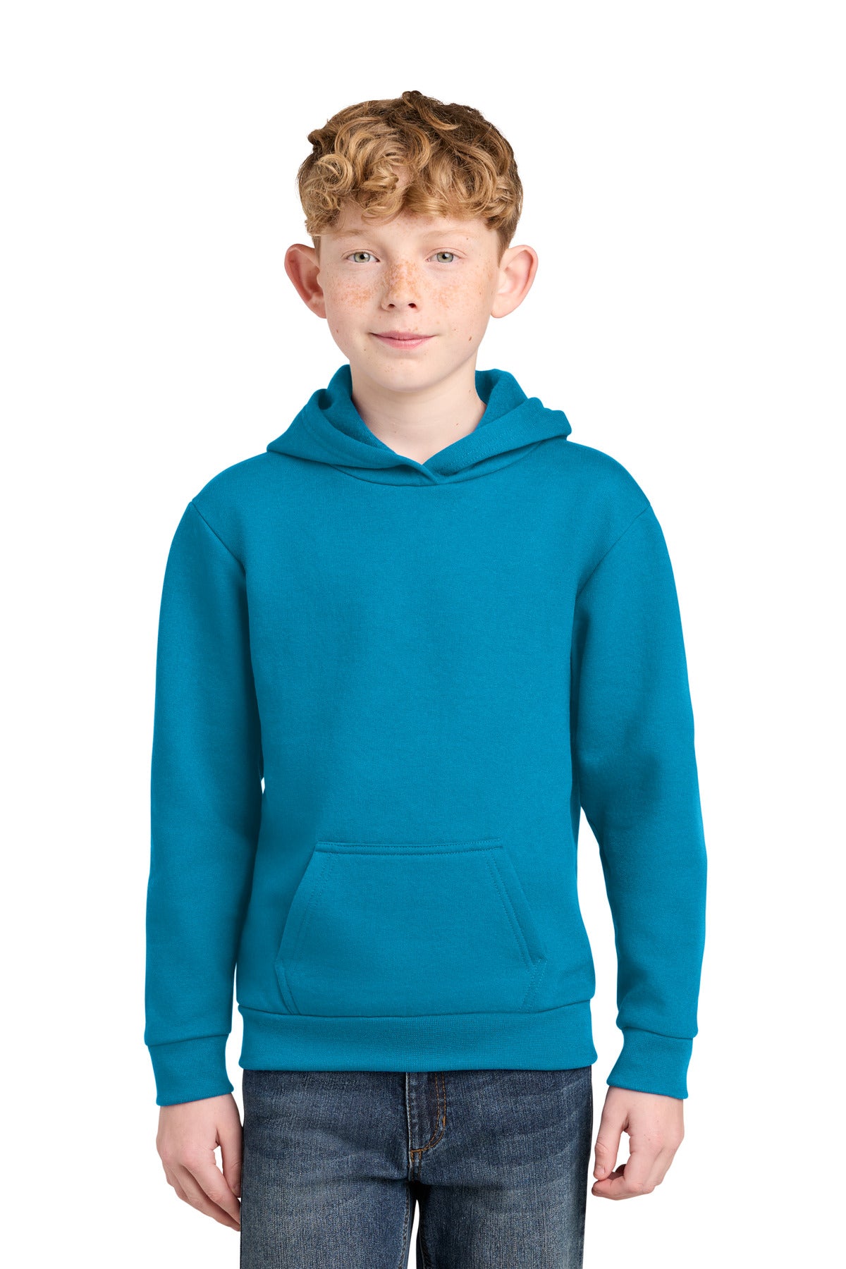 Port & Co ™  Youth Easy Fleece Pullover Hooded Sweatshirt PC68YH