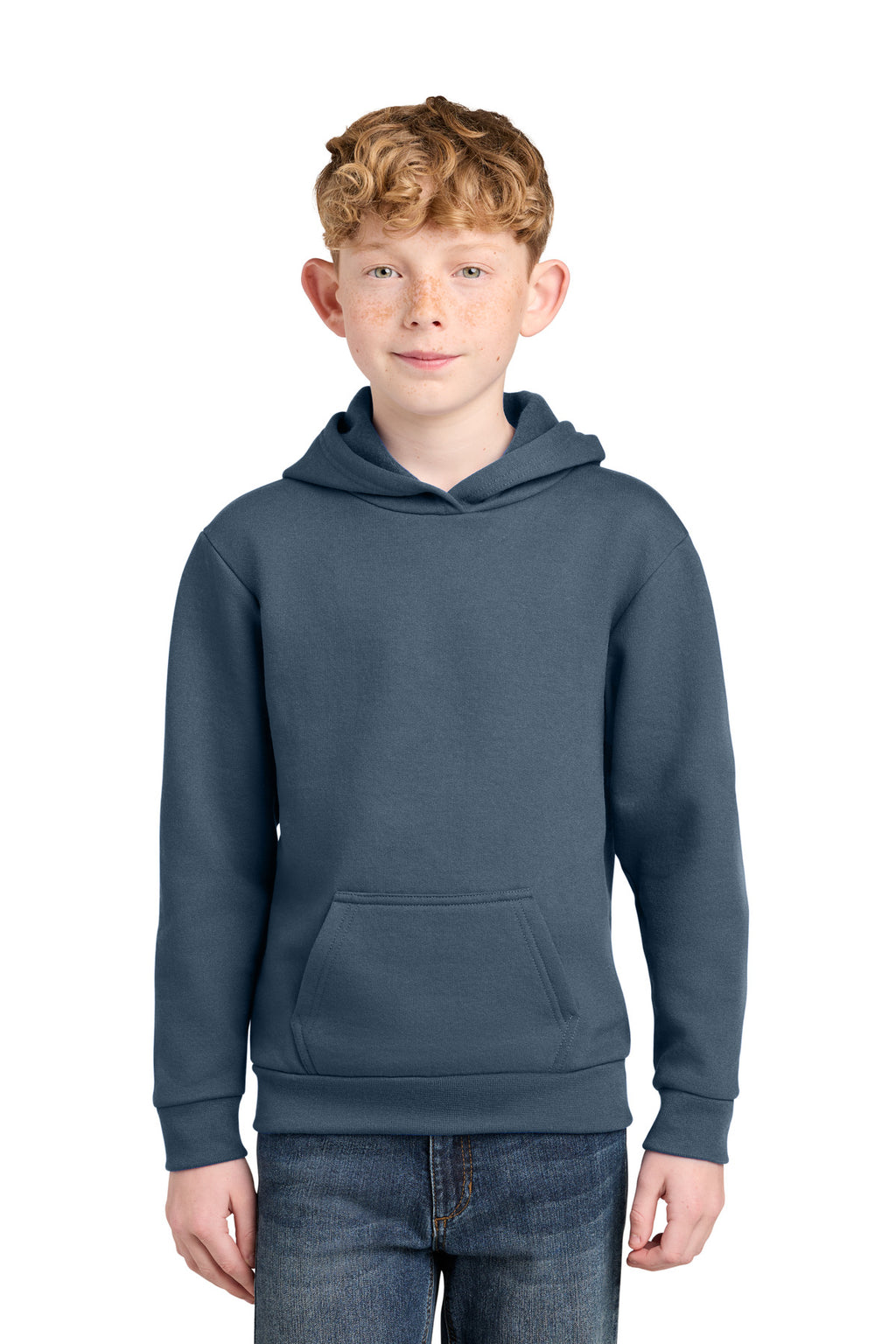 Port & Co ™  Youth Easy Fleece Pullover Hooded Sweatshirt PC68YH
