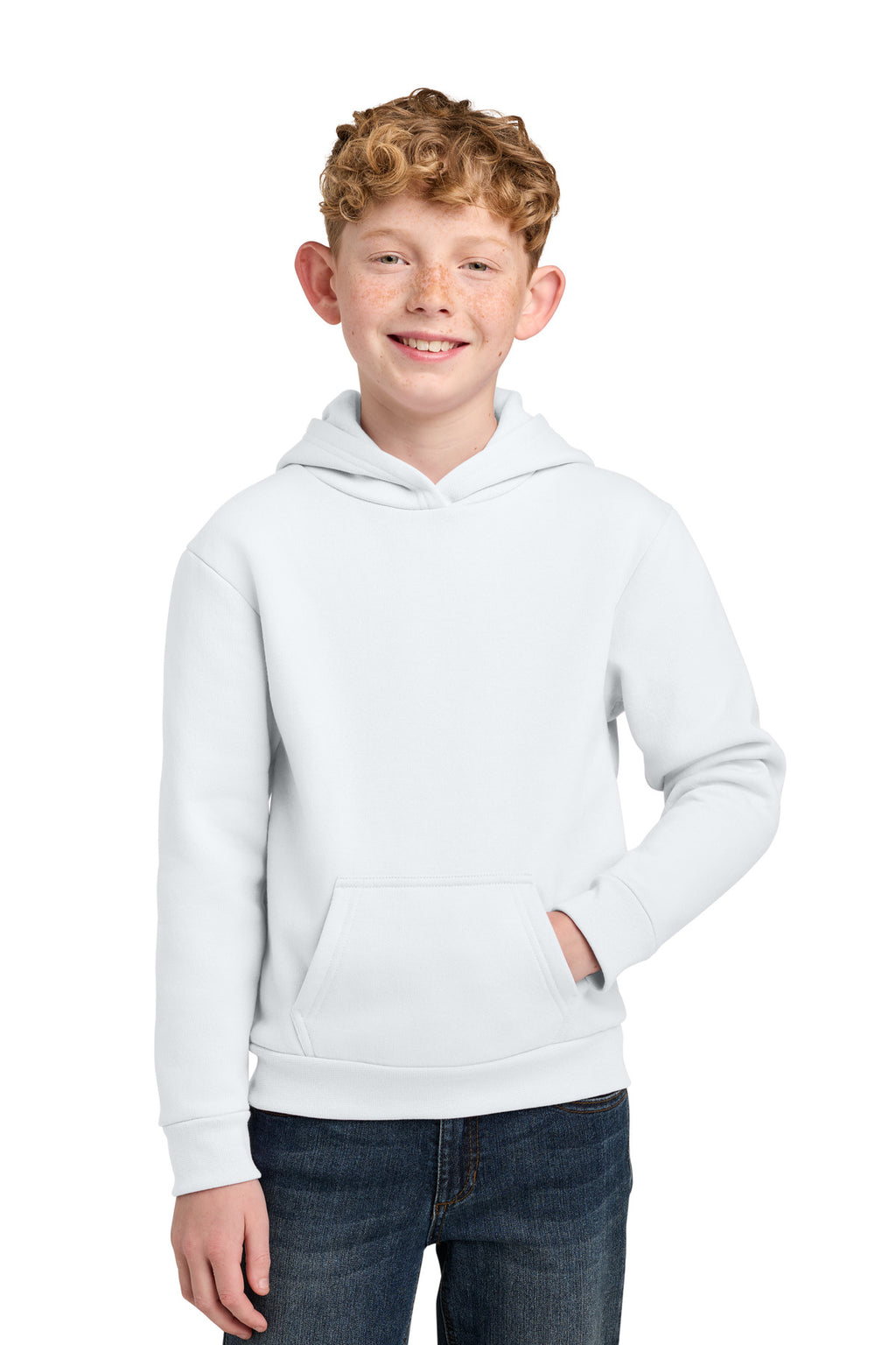 Port & Co ™  Youth Easy Fleece Pullover Hooded Sweatshirt PC68YH