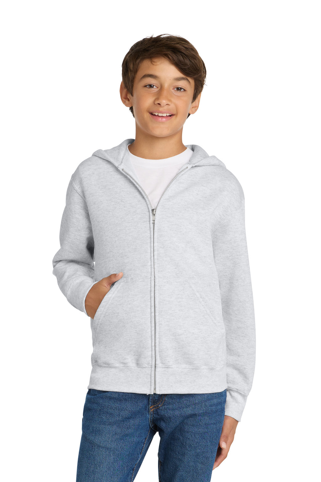 Port & Co ™  Youth Core Fleece Full-Zip Hooded Sweatshirt PC78YZH