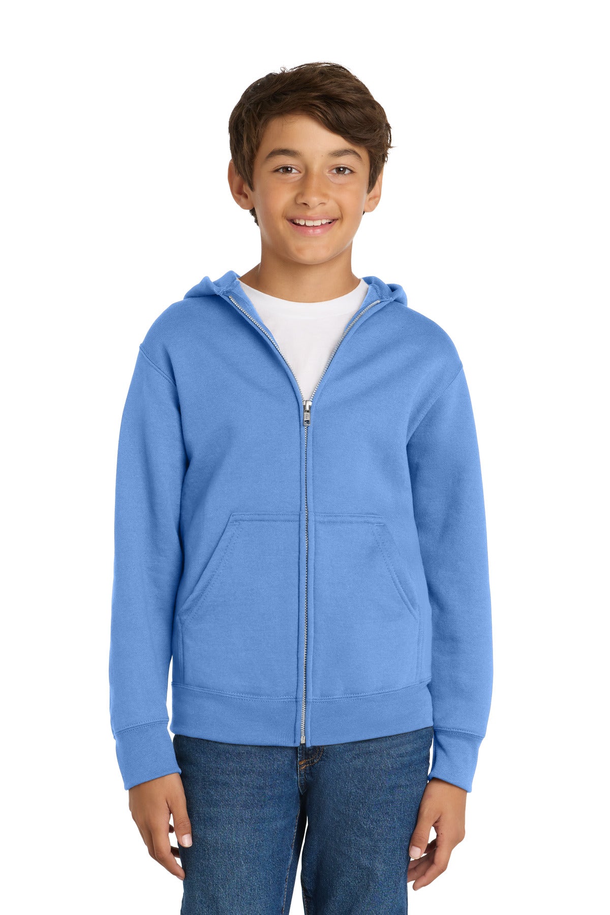 Port & Co ™  Youth Core Fleece Full-Zip Hooded Sweatshirt PC78YZH