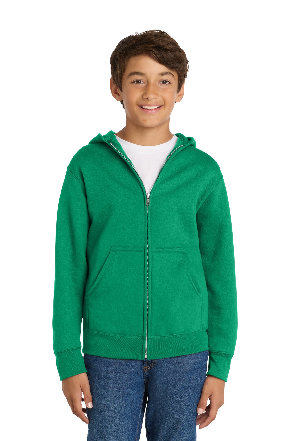 Port & Co ™  Youth Core Fleece Full-Zip Hooded Sweatshirt PC78YZH