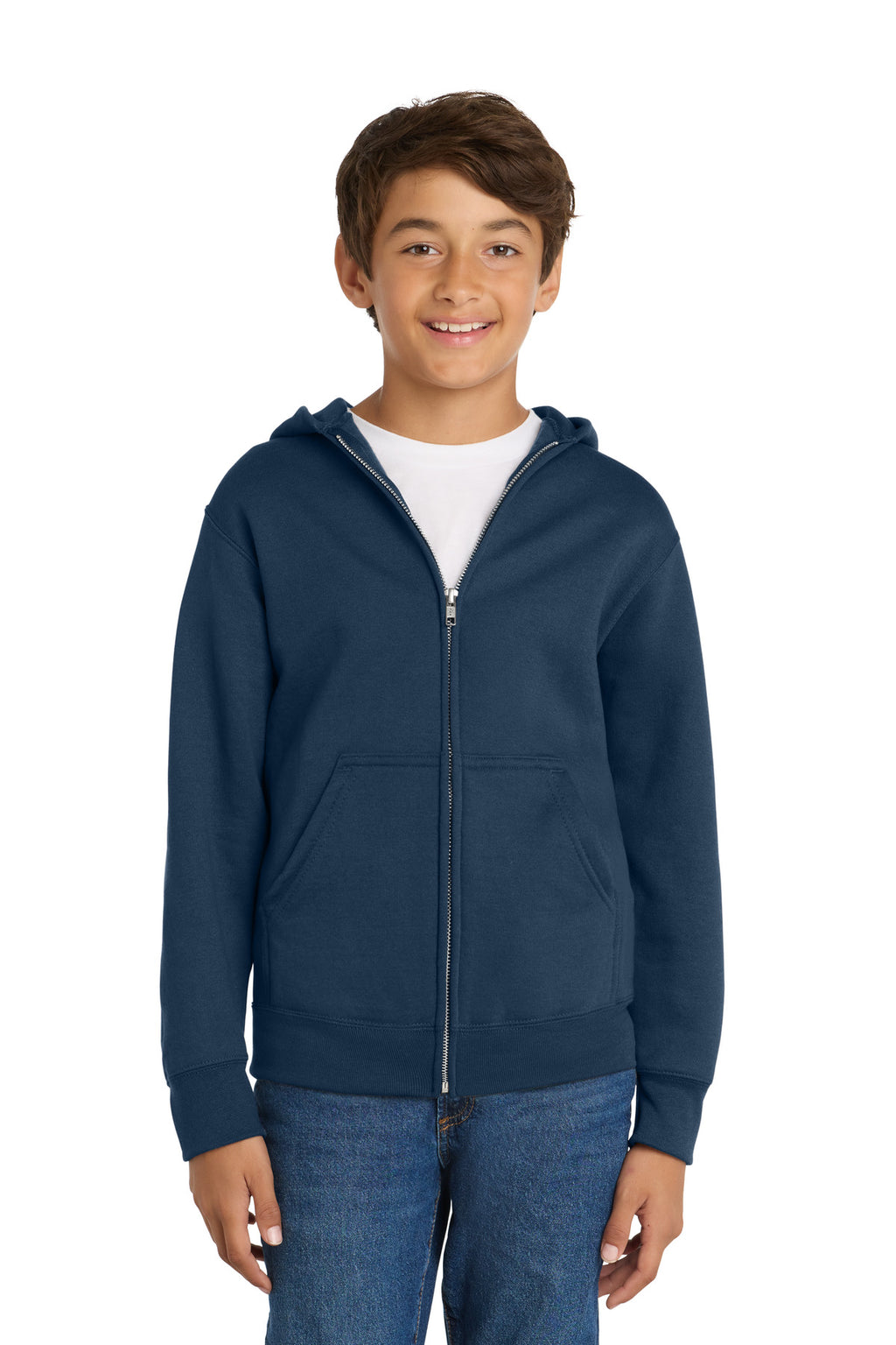 Port & Co ™  Youth Core Fleece Full-Zip Hooded Sweatshirt PC78YZH