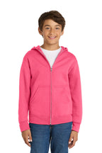 Port & Co ™  Youth Core Fleece Full-Zip Hooded Sweatshirt PC78YZH