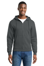 Sudadera con capucha de felpa con cremallera completa Port & Co ™ Core Fleece. PC78ZH