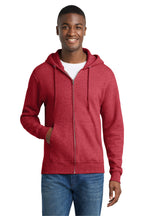 Sudadera con capucha de felpa con cremallera completa Port & Co ™ Core Fleece. PC78ZH