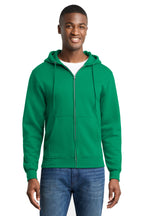 Sudadera con capucha de felpa con cremallera completa Port & Co ™ Core Fleece. PC78ZH