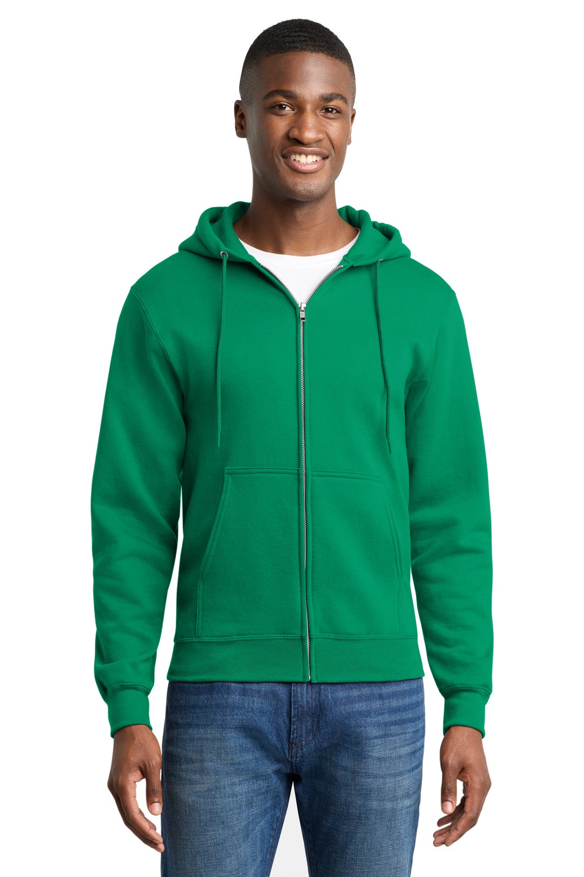 Sudadera con capucha de felpa con cremallera completa Port & Co ™ Core Fleece. PC78ZH