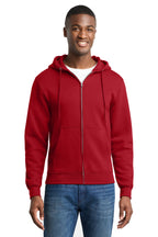 Sudadera con capucha de felpa con cremallera completa Port & Co ™ Core Fleece. PC78ZH