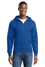 Sudadera con capucha de felpa con cremallera completa Port & Co ™ Core Fleece. PC78ZH