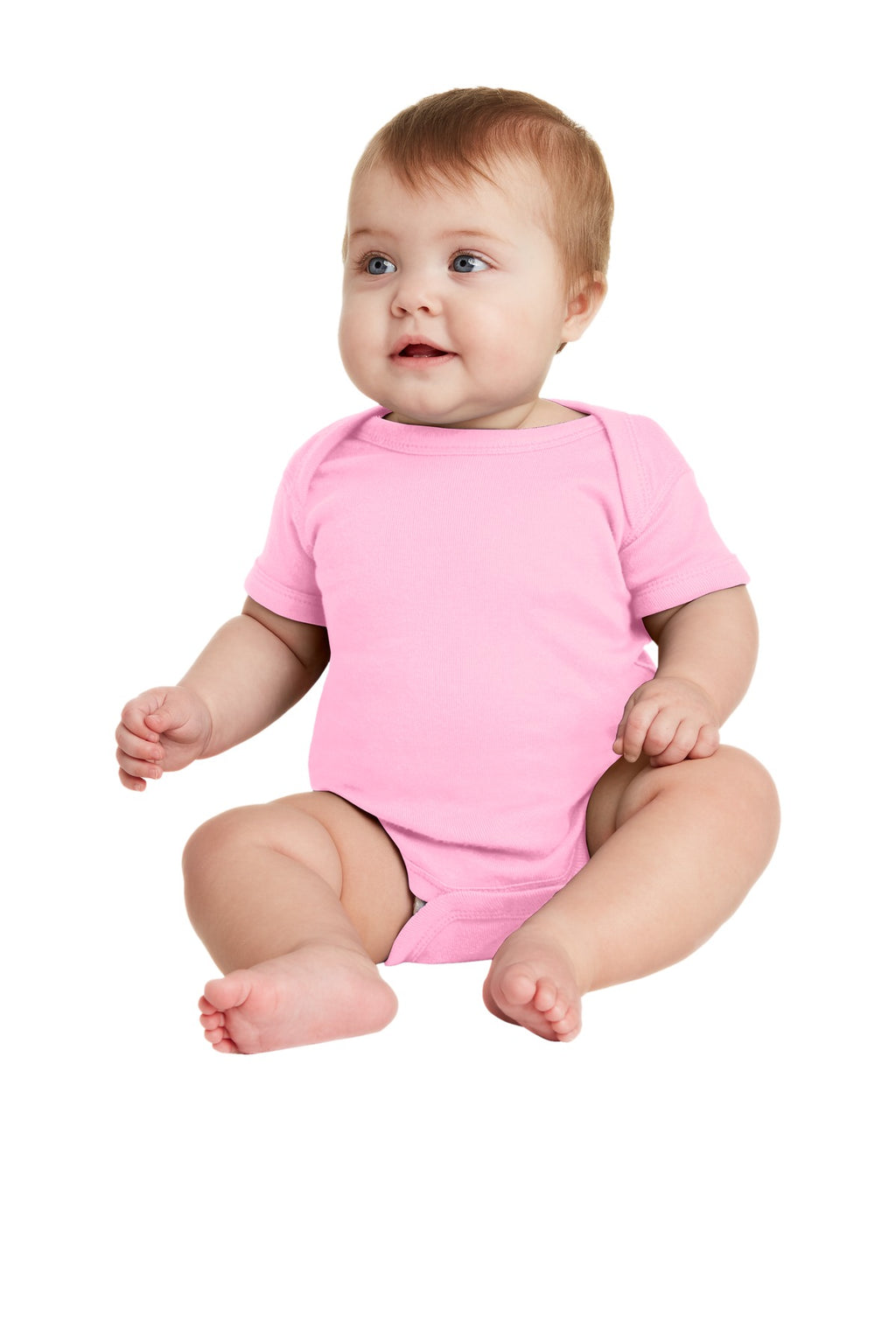 Rabbit Skins ™ Body de canalé de manga corta para bebés. RS4400