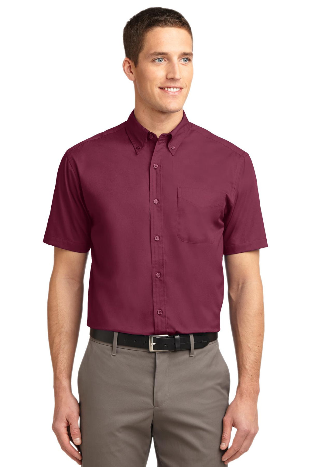 Camisa de manga corta Port Authority ® de fácil cuidado. S508