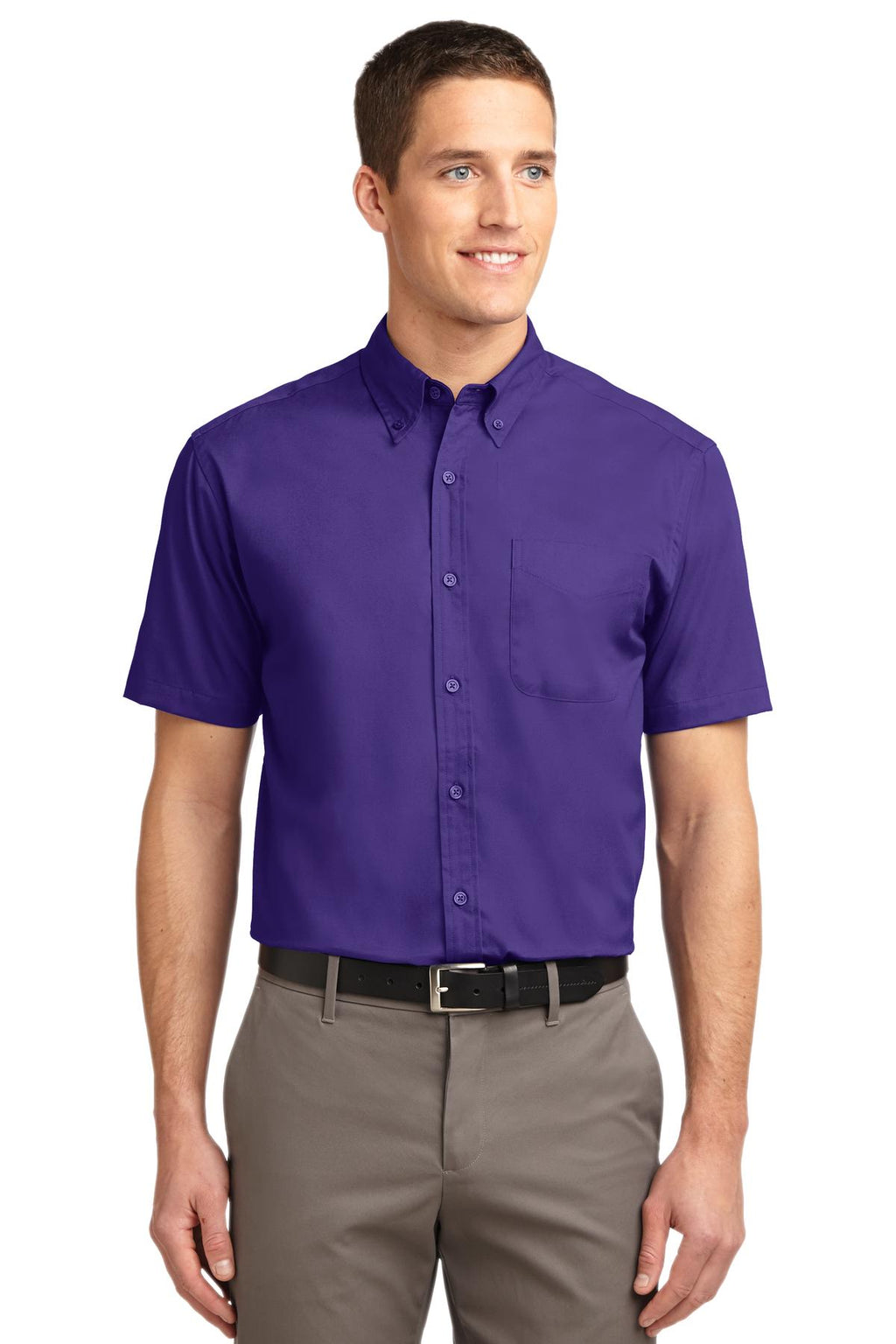 Camisa de manga corta Port Authority ® de fácil cuidado. S508