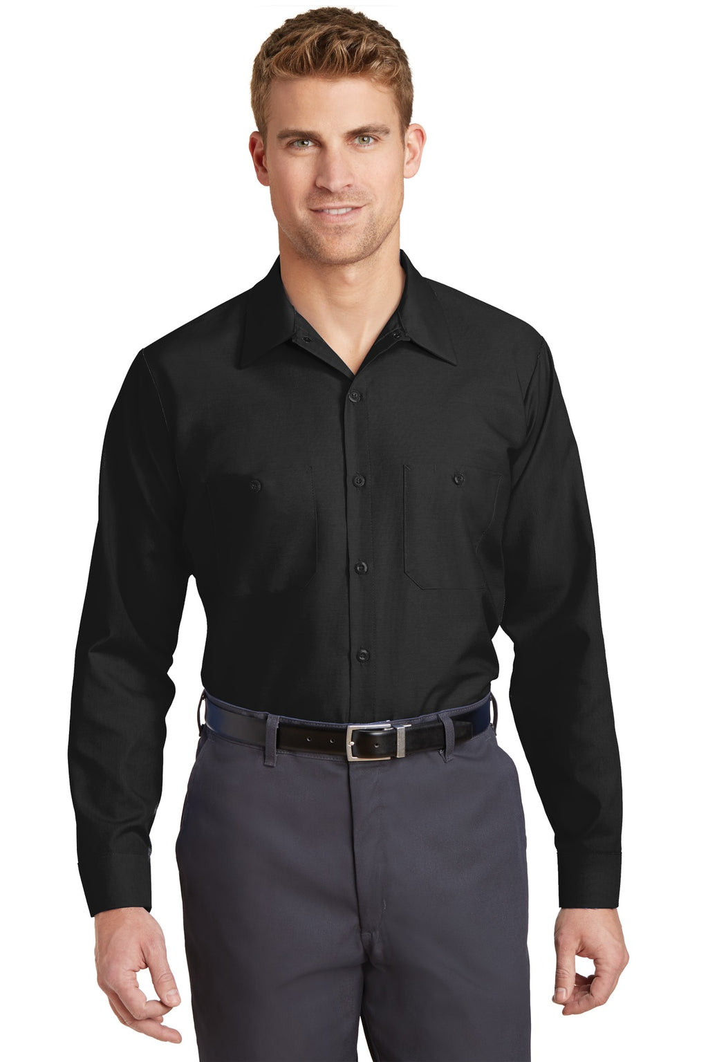 Red Kap ®  Long Sleeve Industrial Work Shirt.  SP14