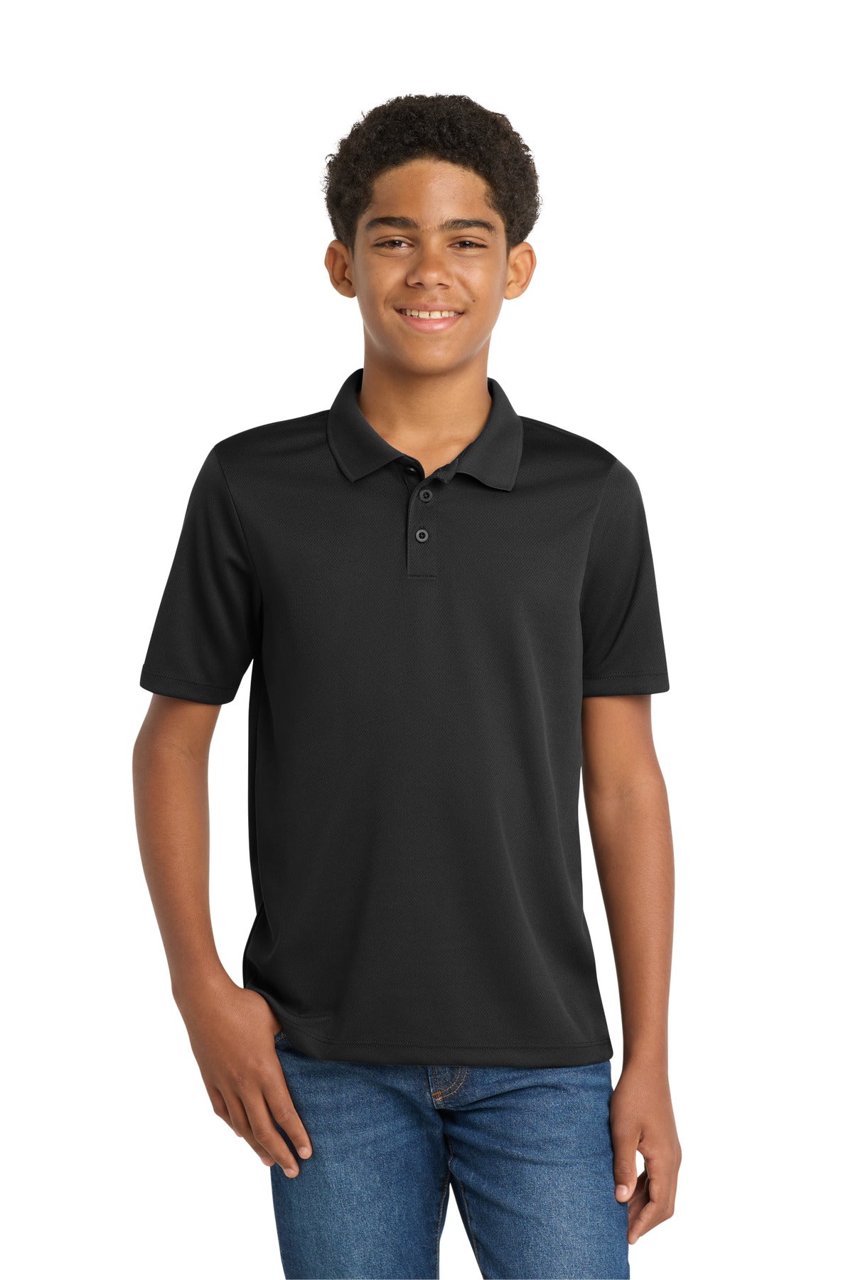 Sport-Tek ®  Polo juvenil RacerMesh ®  con PosiCharge ®. YST640